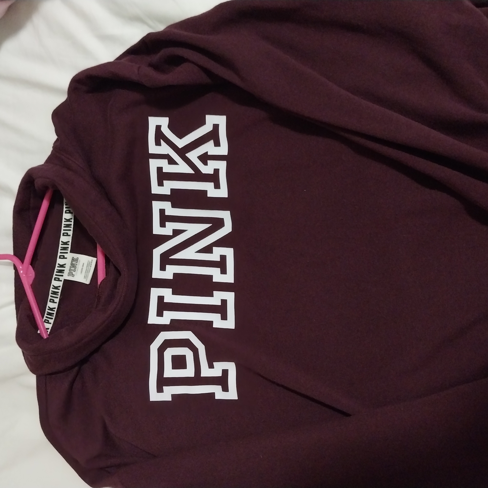 PINK Maroon Sweatshirt